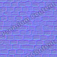 seamles wall bricks normal map 0009